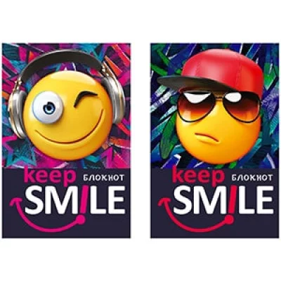 БЛОКНОТ А7 48л. ОБЪЕМНЫЕ СМАЙЛИКИ Б48-1422 КБС