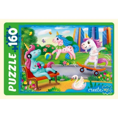 ПАЗЛЫ 160 элементов. ЧУДЕСНЫЕ ЕДИНОРОГИ №32 (Арт. ПУ160-3905)
