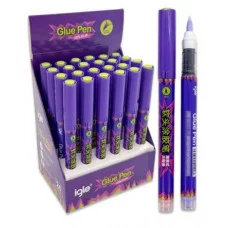 Клей маркер 3 гр. DL-519 Glue Pen, 1-5мм, кисть, круглый корпус с индикатором, цвета ассорти