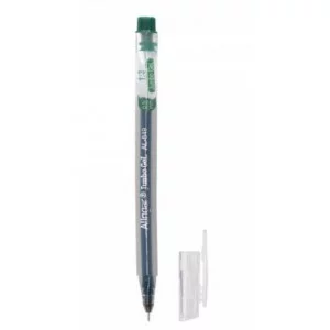 Ручка гелевая Alingar, "Jumbo GeL", 0,5 мм, зеленая, игольчатый наконечник, трехгранный, прозрачный, пластиковый корпус AL849/GR