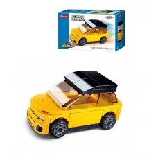 Конструктор пластиковый.SLUBAN.Автомобиль жёлтый 61 дет.,в кор. . M38-B1067A