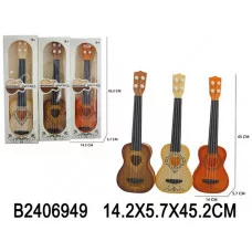 Гитара струнная, 3 цв. в ассорт., в/к 45,2*14,2*5,7 см 2406949