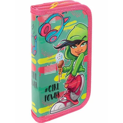 ТМ "Profit" Пенал 2-секц, большой СОВРЕМЕННАЯ ДЕВОЧКА - 2 (ПН-7731) 190х105, ламинированный картон