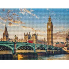 Алмаз мозаика (клас.) 30х40 см, с подр., с полн. заполн. (30цв.) Вестминстерский мост (Арт. НД-0350)
