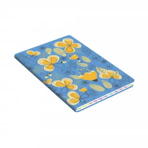 Книга для записей А6+ 80л.Интегр.переплет иск.кожа SOFT TOUCH BE HAPPY! КЗБХК6802992