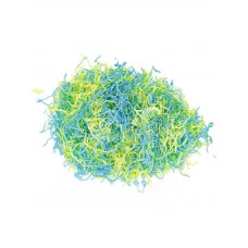 Бумажный наполнитель Микс Пастель (желтый голубой) 100г ширина 2 мм НБ-2121