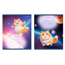 Тетрадь А5 18л "Космический котик" КанцЭксмо ТЛЛ189259