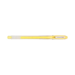 Гелевая ручка ЮНИ UM-120AC, 0,7мм,пастель желтый