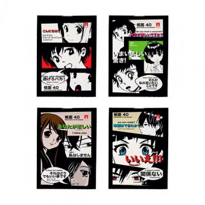 Блокнот MANGA ANIME 1 шт, А7, 40 л, 3-40-719 Бло3226