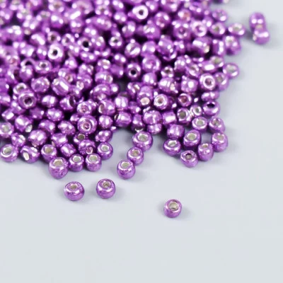 Бисер "Zlatka" 08/0, 3 мм, 10 г 0569 фиолетовый 9317341