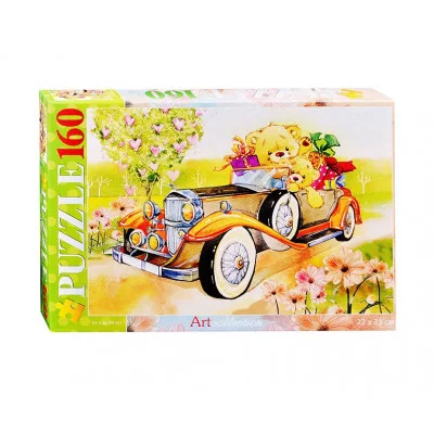 Пазл 160 эл. Медвежата на авто 17353 Hatber 732-050
