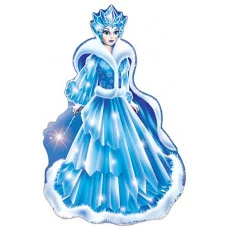 Ф-5565 Плакат вырубной А3. Снежная Королева (с блестками в лаке) / (серия) Сфера