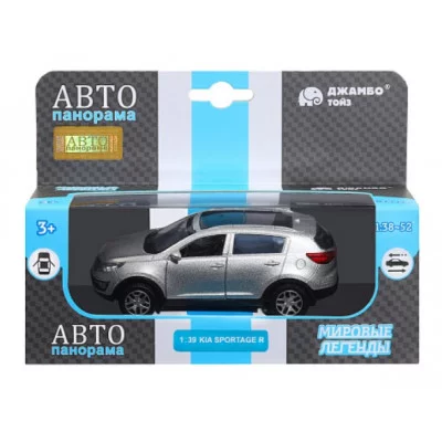 Автопанорама Машинка металлическая 1:39 KIA SPORTAGE R, серебряный, откр. двери, инерция, 17,5*12,5*6,5 см JB1251435