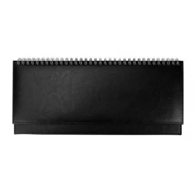 ПЛАНИНГ 56 л. недатир. TOUCH SKIN - DEEP BLACK (56-3198)гребень,кожзам(черный),отстрочка, 300х130мм 56-3198