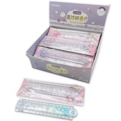 Линейка 30см. пластиковая DE-972 Складная в пакете SV-17829 330782