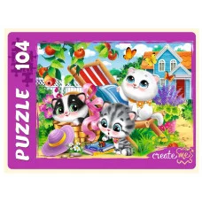 ПАЗЛЫ 104 элемента. СМЕШНЫЕ КОТЯТА №2. Арт. П104-9791