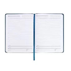 ТМ Profit ЕЖЕДНЕВНИК А5, 128л. недатир. CLASSIC DELICATE - INDIGO синий(128-3189) кожзам,кругление 128-3189