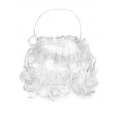 Борода Деда Мороза белая кудрявая 16*20 см 20 г НУ-1934