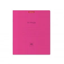 Тетрадь общая ученическая ErichKrause® Классика Neon розовая, 48 листов, клетка 56558