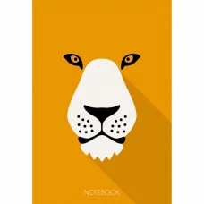 Блокнот А6 40л. Склейка. клетка. Лев БСК64016