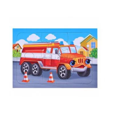 Пазл маленький Пожарная машина 0+