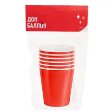 Стаканы (250 мл) Мастхэв, Красный, 6 шт. 77719
