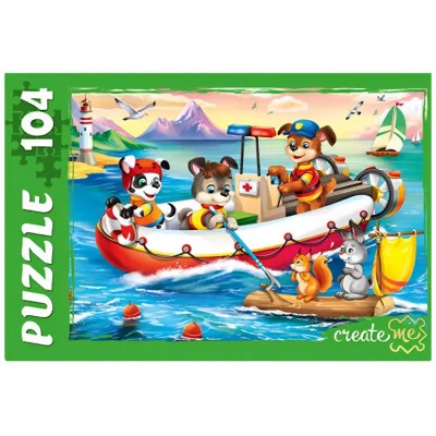 ПАЗЛЫ 104 элемента. ЩЕНКИ-СПАСАТЕЛИ (Арт. П104-8743)