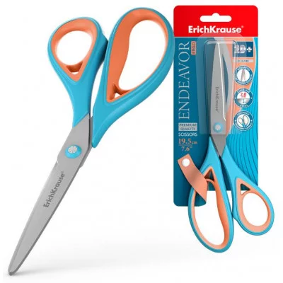 Ножницы ErichKrause Endeavor Ergo, 19.5 см, ассорти  56929