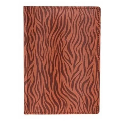 Ежедневник А5 176л кожзам/поролон "Zebra" коричневый коричн/срез перф/уг HATBER 176Ед5_04804 285140