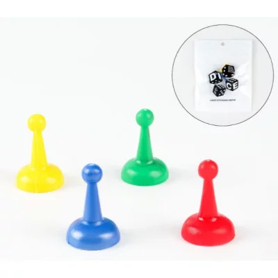 Фишки для настольной игры 2.5 х 1.5 х 1.5 см, фасовка 4 шт  2272108