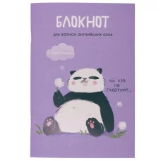 Тетрадь для записей иностранных слов А5 64л "Панда" КанцЭксмо БИСЛ564101