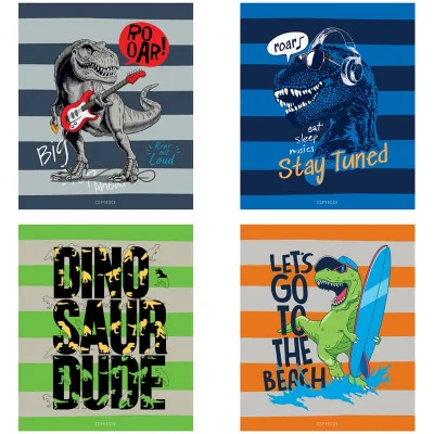 Тетрадь 48л., А5, линия ArtSpace "Рисунки. Dino paty", ТВИН-лак 294665