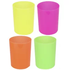 Стакан для ручек 1 шт ЦВЕТА ФЛУОРЕСЦЕНТНЫЕ АССОРТИ (СП-0496), 4 цвета СП-0496