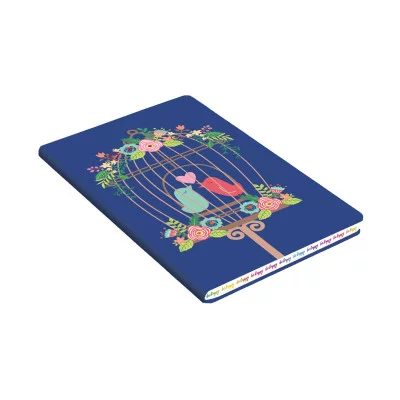 КНИГА ДЛЯ ЗАПИСЕЙ ИСКУССТВЕННАЯ КОЖА SOFT TOUCH BE HAPPY! А6+ 80л. КЗБХК6802990