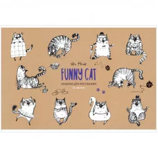 Альбом для рисования 12л А4 на скрепке ArtSpace Рисунки Funny cats 311477