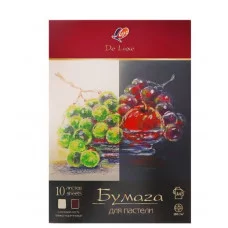 Бумага для пастели А4 10л 02цв 160г/м "Люкс" слоновая кость/темно-коричневый ЛУЧ 33С 2161-08 181611