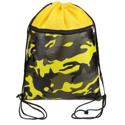 Мешок для сменной обуви, 1 отделение, с карманом, МИЛИТАРИ ЖЕЛТЫЙ (МО-4029), принт.ткань МО-4029