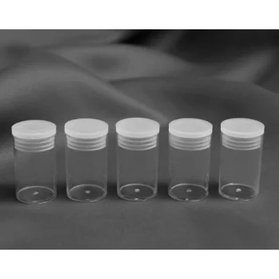 Набор д/хран мелочей 5шт баночки d2*3,5см 7мл прозрач пакет накл АУ 2293707