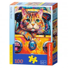 Пазлы 100 "Кот-путешественник" В-111275
