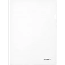 Папка-уголок, А4, 180мкм, БЕЛЫЙ (ПК-8725)  ПК-8725