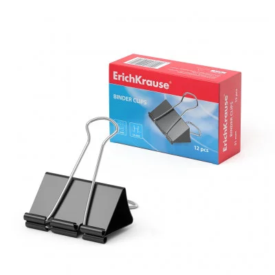 Зажимы для бумаг ErichKrause®, 51мм (коробка 12 шт.) 2981