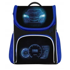 Рюкзак Creativiki МАШИНКА 11 л черн. 33х25х13 жестк. каркас 1 отд. молния д/мальчиков 236837