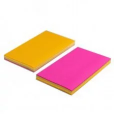 Блок для записей Alingar, с липким слоем, неон, 76 мм*125 мм, 4 цвета, 100 листов AL6569