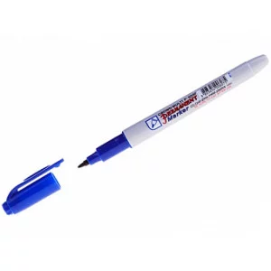 Маркер перманентный Crown "Multi Marker Super Slim" синий, пулевидный, 1мм 207903