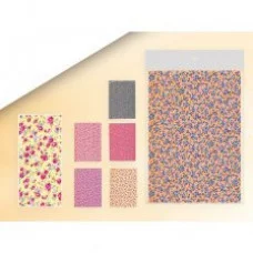 Материал для творчества ткань TUKZAR, А4, 21х30 см, самоклеющаяся, ассорти, "Крупные цветы" S 2075