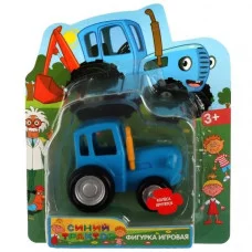 Фигурка СИНИЙ ТРАКТОР 6 cм, подвижные колеса, на блистере ИГРАЕМ ВМЕСТЕ 383447