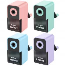 Точилка механическая Berlingo "Instinct", цвета в асс., пласт. корпус, инд. упак. 287217