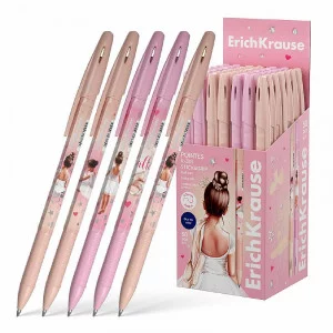 Ручка шариковая ErichKrause R-301 Stick&Grip Pointes 0.7, цвет чернил синий 61004