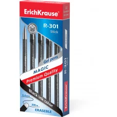 Ручка гелевая сo стираемыми чернилами ErichKrause R-301 Magic Gel Stick Original 0.5 цвет чернил черный, 1шт 46435