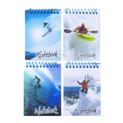 Блокнот Спорт на спир,7х10см, пл.обл,клет, 30л, 4асс BLM_17 F.S. 46357